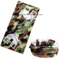 Custom Made Logo Printed Polyester Elastic UV Protection Sports Army Green Headband Buff